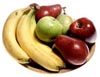 Certains objets se reconnaissent à leur taille même si l'on ne distingue aucun détail. Une banane, par exemple, se distingue par sa couleur jaune.